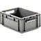 Caja tamaño EURO EF 4170, sin tapa, 15,7 l, gris