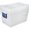 Cajas de almacenaje Really Useful Boxes, transparente, con tapa, 62 l, 5 unidades