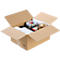 Cajas de embalaje de cartón ondulado, ancho 392 x fondo 392 x alto 200 mm, rectangulares