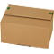 Cajas de envío Grünmarie®, 200 x 150 x 100 mm, optimizadas para paletas, fondo automático, hasta 20 kg, 100 % reciclable, cartón ondulado FSC®, marrón, 25 unidades