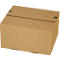 Cajas de envío Grünmarie®, 265 x 225 x 140 mm, ideal para paquetes tamaño M, fondo automático, hasta 20 kg, 100 % reciclable, cartón ondulado FSC®, marrón, 25 unid.