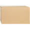 Cajas plegables de cartón ondulado, pared simple, 350 x 250 x 200 mm, marrón