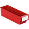 Cajón de almacenamiento TRESTON 3010, ancho 92 x fondo 300 x alto 82 mm, 1,3 l, rojo