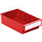 Cajón de almacenamiento TRESTON 3020, ancho 186 x fondo 300 x alto 82 mm, 3 l, rojo