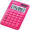 Calculadora de sobremesa Casio MS-20UC, con pantalla LC de 12 dígitos, alimentada por energía solar/batería, rosa