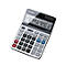 Calculatrice de bureau Canon TS-1200TSC, écran LCD 12 chiffres et pliable, avec conversion de devises, alimentation solaire et par piles, plastique et métal, argenté