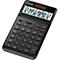 Calculatrice de bureau JW-200 SC Casio, écran LC BIG 12 caractères, énergie solaire/piles, noir