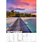 Calendrier illustré Korsch plages de rêve 2026, avec motifs photographiques, L 235 x H 335 mm, papier