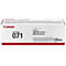Ein rechteckiger Karton mit der Aufschrift "Canon Cartridge 071".