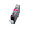 Eine Canon Tintenpatrone in Magenta. Aufschrift: Canon 521 M, CLI-521M, Push.