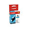 Eine Canon Tintenpatrone 3e in Cyan, in Originalverpackung. Der Hintergrund ist weiÃŸ.