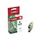 Grüne Canon Tintenpatrone und Verpackung vor weißem Hintergrund. Aufdruck "Canon 6 Green".