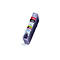 Eine Canon Tintenpatrone, lila, mit Text 'Foto' und 'PUSH'.