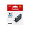 Cartouche d'encre Canon 65 PC Photo Cyan sur fond blanc, avec emballage et logo.