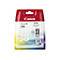 Verpackung einer Canon 38 Color Tintenpatrone, Rot und Weiß, Produktbezeichnung und Logos.