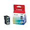 Tintenpatrone Canon 41 Color und Verpackung vor weißem Hintergrund. Aufdruck: Canon, ChromaLife 100, PIXMA.