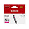 Canon Druckerpatrone 581 M, magenta. Verpackung mit Produktinformationen und Logo.