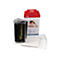 Canon Selphy Papier- und Tintenset KP-108IN mit Kassette und Fotopapier vor der Verpackung.