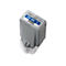 Cartouche d'encre Canon grise. Inscription 1000 et B sur fond bleu, code-barres.