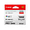 Canon PFI-1000<GY> Tintenpatrone, Grau. Aufdrucke: LUCIA PRO, PRO-1000, 80.0ml. Box in WeiÃŸ und Rot.