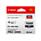 Canon Druckerpatrone, rot-weiÃŸes Design. Beschriftung: LUCIA PRO Ink, PFI-1000, PBK, Foto Schwarz.