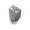 Graue Tintenpatrone mit pinkfarbener Beschriftung, Barcode und '1000 PM' Etikett. Hersteller: Canon.