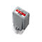 Cartouche d'encre grise avec l'inscription rouge 1000 et R. Code-barres et logo PUSH.