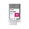 Une cartouche d'encre rose Canon PFI-120M sur fond blanc. ImprimÃ©: Canon, PFI-120M, 130ml, Made in Japan.