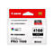Produktverpackung eines Tintenpatrone von Canon, mit Aufdruck 'PFI-4100<MBK>', 'LUCIA PRO ink' und 'PRO-1100'.
