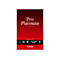 Canon Pro Platinum Fotopapier Verpackung, A3+ Format, 300g/m2, 10 Blatt, dunkelrotes Design.