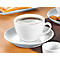 Cappuccinotassen-Set BISTRO, 6 Tassen & Unterassen, jeweils 0,3 l, H 71 mm, Porzellan, weiß