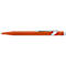 Caran d'Ache Kugelschreiber 849 COLORMAT-X, Metallclip, Druckmechanik, orange
