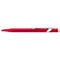 Caran d'Ache Kugelschreiber 849 COLORMAT-X, Metallclip, Druckmechanik, rot