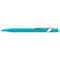 Caran d'Ache Kugelschreiber 849 COLORMAT-X, Metallclip, Druckmechanik, türkisblau