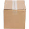Brown cardboard box sealed with transparent tape.