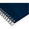 Carnet à spirales OXFORD Office Essentials A5, format A5, reliure double, 90 feuilles lignées, sans microperforation, blanc, compatible SCRIBZEE®, EU ECO Label, couverture noire, 5 pièces