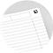 Carnet à spirales OXFORD Office Essentials A5, format A5, reliure double, 90 feuilles lignées, sans microperforation, blanc, compatible SCRIBZEE®, EU ECO Label, couverture noire, 5 pièces