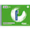Bloc de factures vert avec logo cercle blanc et lettrage bleu "Rechnungen". Bordure grise à gauche, info produit en bas.