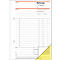 Carnet de factures avec numérotation continue SD131 sigel®, format A5 portrait, 2 x 50 feuilles,
