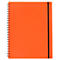 Carnet de notes Easy, A4, KolmaFlex, 100 feuilles, 5 mm, quadrillé, rouge
