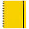 Carnet de notes Easy, A5, KolmaFlex, 100 feuilles, 5 mm, quadrillé, jaune