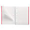 Carnet de notes Miquelrius Emotions 1, A4, 80 feuilles quadrillées et opaques, perforé, reliure à spirales, couverture rigide, rouge