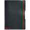 Carnet de notes my.book Herlitz, format A4, plastique, 2 x 40 feuilles quadrillées/lignées, noir