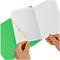 Carnet de notes my.book Herlitz, format A4, plastique, 2 x 40 feuilles quadrillées/lignées, vert
