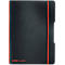 Carnet de notes my.book Herlitz, format A5, plastique, 40 feuilles quadrillées, noir