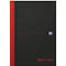 Carnet de notes OXFORD B&amp;R DIN A4, quadrillé, 96 feuilles, noir/rouge