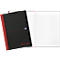Carnet de notes OXFORD B&amp;R DIN A4, quadrillé, 96 feuilles, noir/rouge