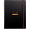 Carnet de notes Rhodia ProBook Rhodiactive, DIN A4+, 80 feuilles, 90g/m², double spirale, perforé 4 fois, quadrillé, avec en-tête