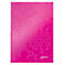 Carnet de notes WOW 4628 LEITZ, format A5, quadrillé, rose