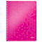 Carnet de notes WOW 4637 LEITZ, format A4, ligné, rose